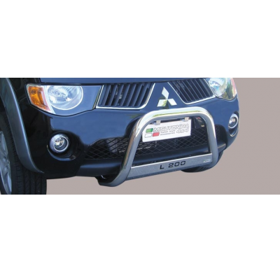 Defensa Delantera Acero Inox Mitsubishi L200 06/09 Diametro 63 Homologada