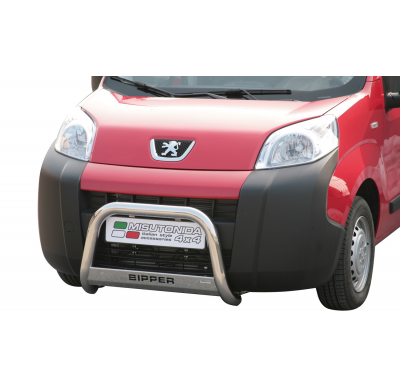 Defensa Delantera Acero Inox Peugeot Bipper 08> Diametro 63 Homologada