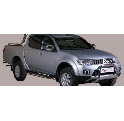 Defensa Delantera Acero Inox Mitsubishi L200 D.C./Club Cab 10> Diametro 63 Homologada