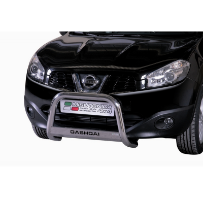 Defensa Delantera Acero Inox Nissan Qashqai 10> Diametro 63 Homologada