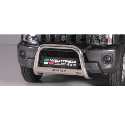 Defensa Delantera Acero Inox Homologacion Ec Suzuki Jimny 12> Medium Bar Acero Inox Diametro 63