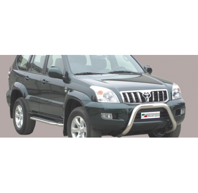 Defensa Delantera Acero Inox Toyota Land Cruiser Kdj 120/125 03> Diametro 76 Homologada