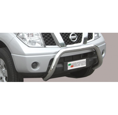 Defensa Delantera Acero Inox Nissan Navara 05-10 Diametro 76 Homologada
