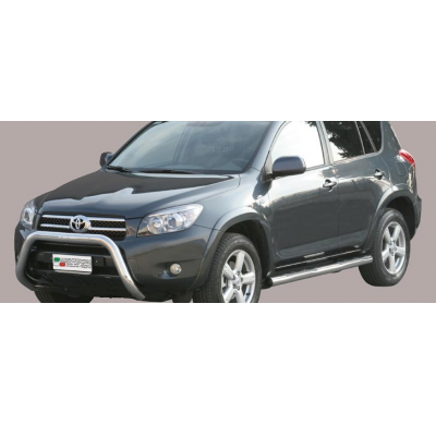 Defensa Delantera Acero Inox Toyota Rav 4 06/09 Diametro 76 Homologada