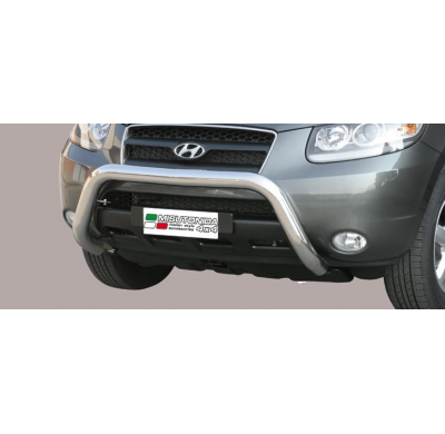 Defensa Delantera Acero Inox Hyundai Santa Fe 06/10 Diametro 76 Homologada
