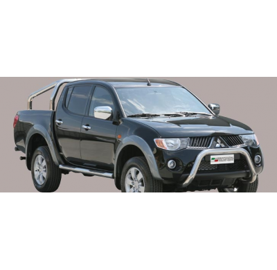 Defensa Delantera Acero Inox Mitsubishi L200 06/09 Diametro 76 Homologada