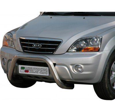 Defensa Delantera Acero Inox Kia Sorento 06> Diametro 76 Homologada