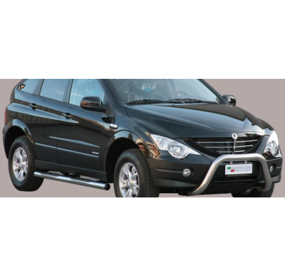 Defensa Delantera Acero Inox Ssangyong  Actyon 06> Diametro 76 Homologada