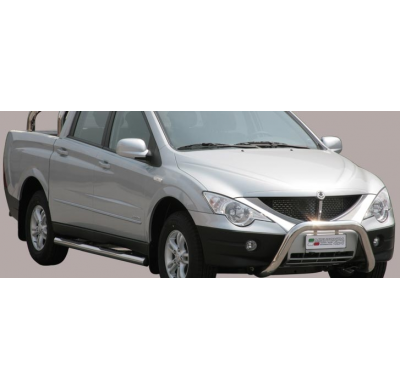Defensa Delantera Acero Inox Ssangyong  Actyon Sports 07/12 Diametro 76 Homologada