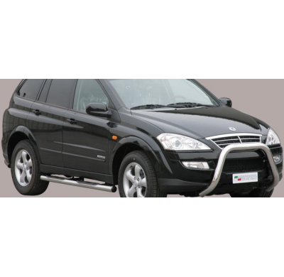 Defensa Delantera Acero Inox Ssangyong  Kyron 07> Diametro 76 Homologada