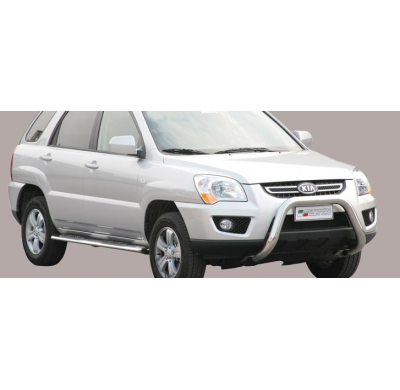 Defensa Delantera Acero Inox Kia Sportage 08/10 Diametro 76 Homologada