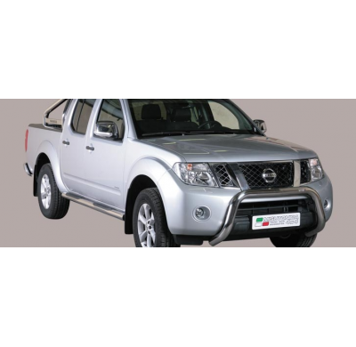 Defensa Delantera Acero Inox Nissan Navara D.C. 10> Diametro 76 Homologada