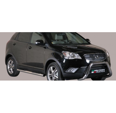 Defensa Delantera Acero Inox Ssangyong  Korando 11> Diametro 76 Homologada