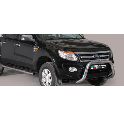 Defensa Delantera Acero Inox Ford Ranger 12 > Diametro 76 Homologada