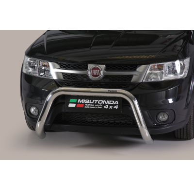 Defensa Delantera Acero Inox Homologacion Ec Fiat Freemont Super Bar Acero Inox Diametro 76