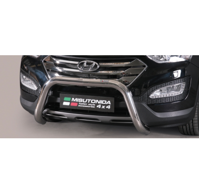 Defensa Delantera Acero Inox Homologacion Ec Hyundai Santa Fe 12> Super Bar Acero Inox Diametro 76