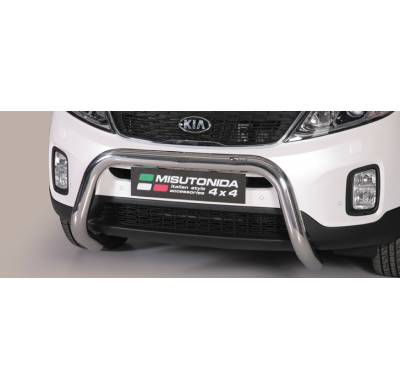 Defensa Delantera Acero Inox Homologacion Ec Kia Sorento 12> Super Bar Acero Inox Diametro 76