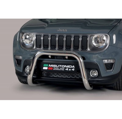 Defensa Delantera Inox Jeep Renegade 2018> ø 76 Homologada - Ec Bar