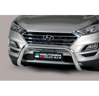 Defensa Delantera Inox Hyundai Tucson 2018> ø 76 Homologada - Ec Bar
