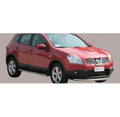 Defensa Delantera Acero Inox Nissan Qashqai 07/10 (With Stainless Steel Cap)