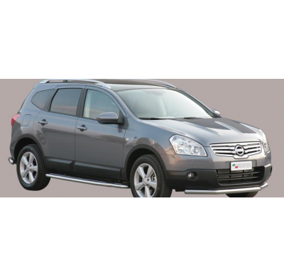 Defensa Delantera Acero Inox Nissan Qashqai +2 08> (With Stainless Steel Cap)