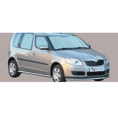 Defensa Delantera Acero Inox Skoda Roomster 07> (With Stainless Steel Cap) Diametro 50mm