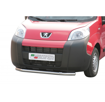 Defensa Delantera Acero Inox Peugeot Bipper 08> (With Stainless Steel Cap)