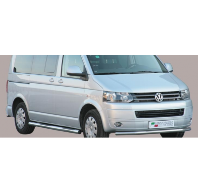 Defensa Delantera Acero Inox Vw T5 '10>> (With Stainless Steel Cap)