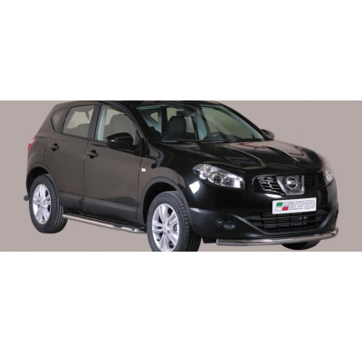 Defensa Delantera Acero Inox Nissan Qashqai 10> (With Stainless Steel Cap)