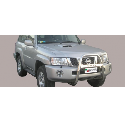 Defensa Delantera Acero Inox Nissan Patrol Gr 05>