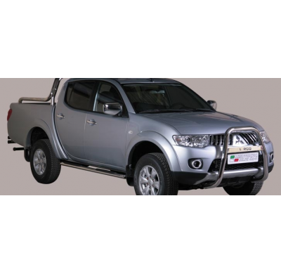 Defensa Delantera Acero Inox Mitsubishi L 200 D.C./Club Cab 10>