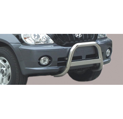 Defensa Delantera Acero Inox Hyundai Terracan  01/04