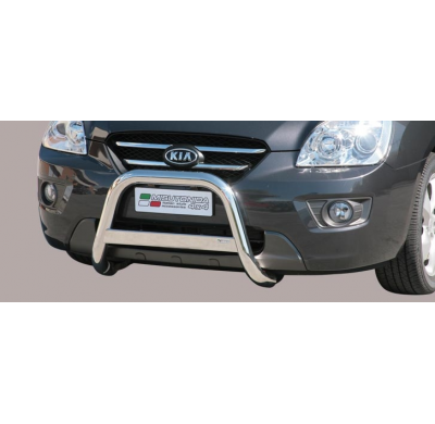 Defensa Delantera Acero Inox Kia Carens 08>