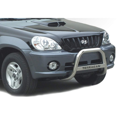 Defensa Delantera Acero Inox Hyundai Terracan  01/04