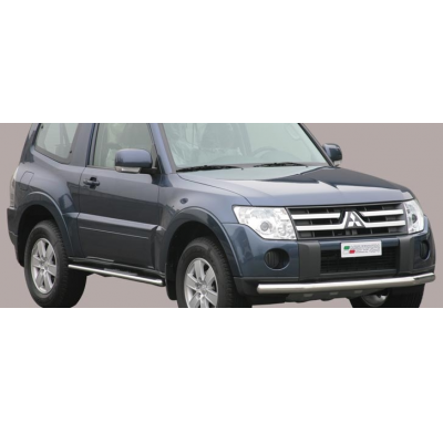 Defensa Delantera Acero Inox Mitsubishi Pajero 3/5 Doors 07>