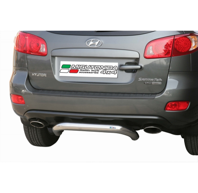 Defensa Trasera Acero Inox Diametro 50 Hyundai Santa Fe 06/10
