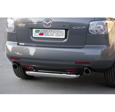 Defensa Trasera Acero Inox Diametro 50 Mazda Cx7 08/10