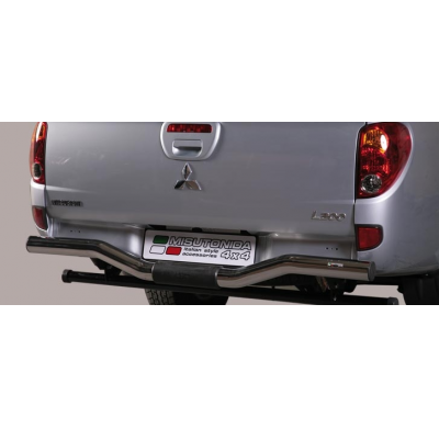 Defensa Trasera Acero Inox Diametro 76 Mitsubishi L200 Club Cab 10>