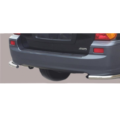 Defensa Trasera Acero Inox Diametro 50 Hyundai Terracan 01/05