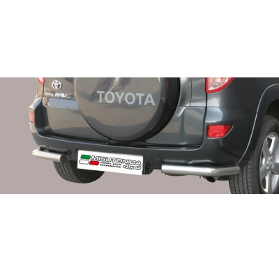 Defensa Trasera Acero Inox Diametro 63 Toyota Rav 4 06/09