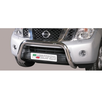 Defensa Delantera Acero Inox Nissan Pick Up Navara D.C. 10>
