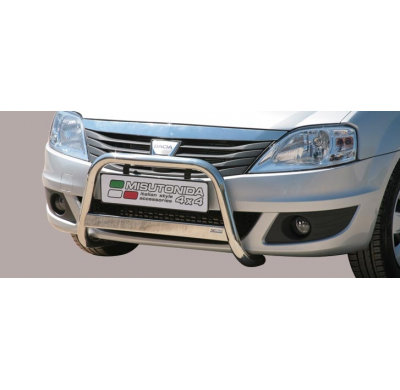 Defensa Delantera Acero Inox Dacia Logan Mcv 09>