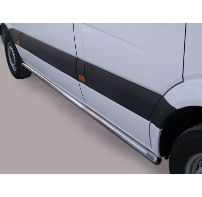 Estriberas Laterales Acero Inox Volkswagen Crafter 11/16 Mwb  (With St.Steel Caps) ø 63 Tps