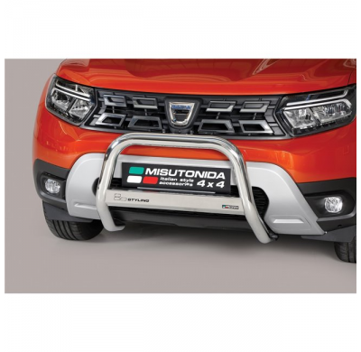 Defensa delantera acero inox DACIA Duster 2021> ø 63mm  Homologacion CEE - Misutonida