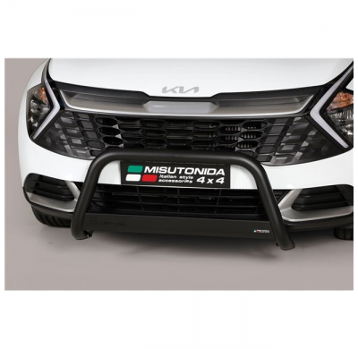 Defensa delantera acero inox negro KIA Sportage 2022> ø 63mm  Homologacion CEE - Misutonida