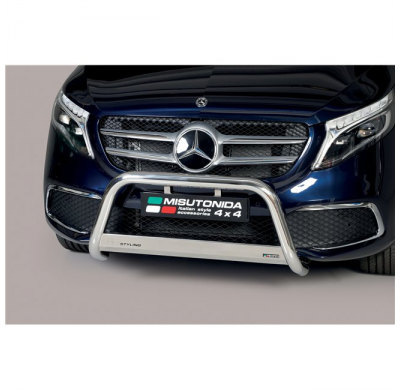 Defensa delantera acero inox MERCEDES V Class 2020> ø 63mm  Homologacion CEE - Misutonida