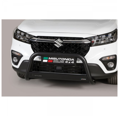 Defensa delantera acero inox Negro SUZUKI SX4 S-CROSS Hybrid 2022> ø 63mm  Homologacion CEE - Misutonida