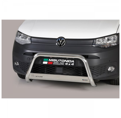 Defensa delantera acero inox VOLKSWAGEN Caddy 2021> ø 63mm  Homologacion CEE - Misutonida