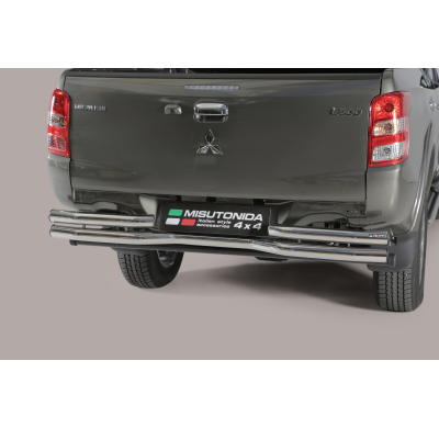 Paragolpes Trasero Acero Inox Mitsubishi L200 D.C.  15> Diametro 63  Misutonida
