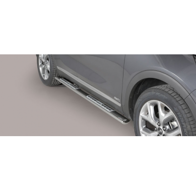 Estriberas Laterales Ovaladas Acero Inox Kia New Sorento 15>   Misutonida Italia